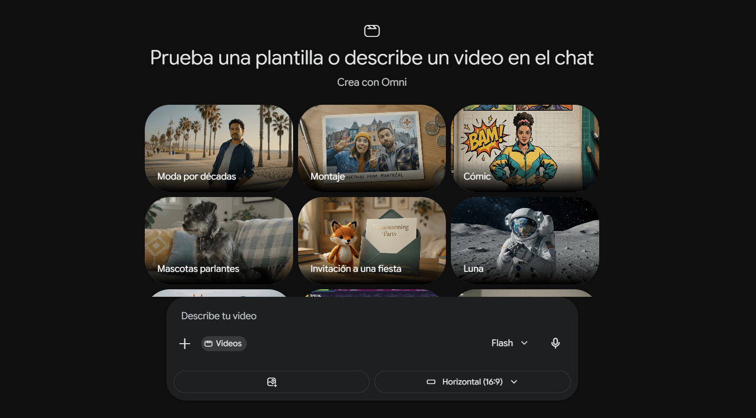 El nuevo modelo Gemini Omni de Google permite crear y editar vídeos en segundos