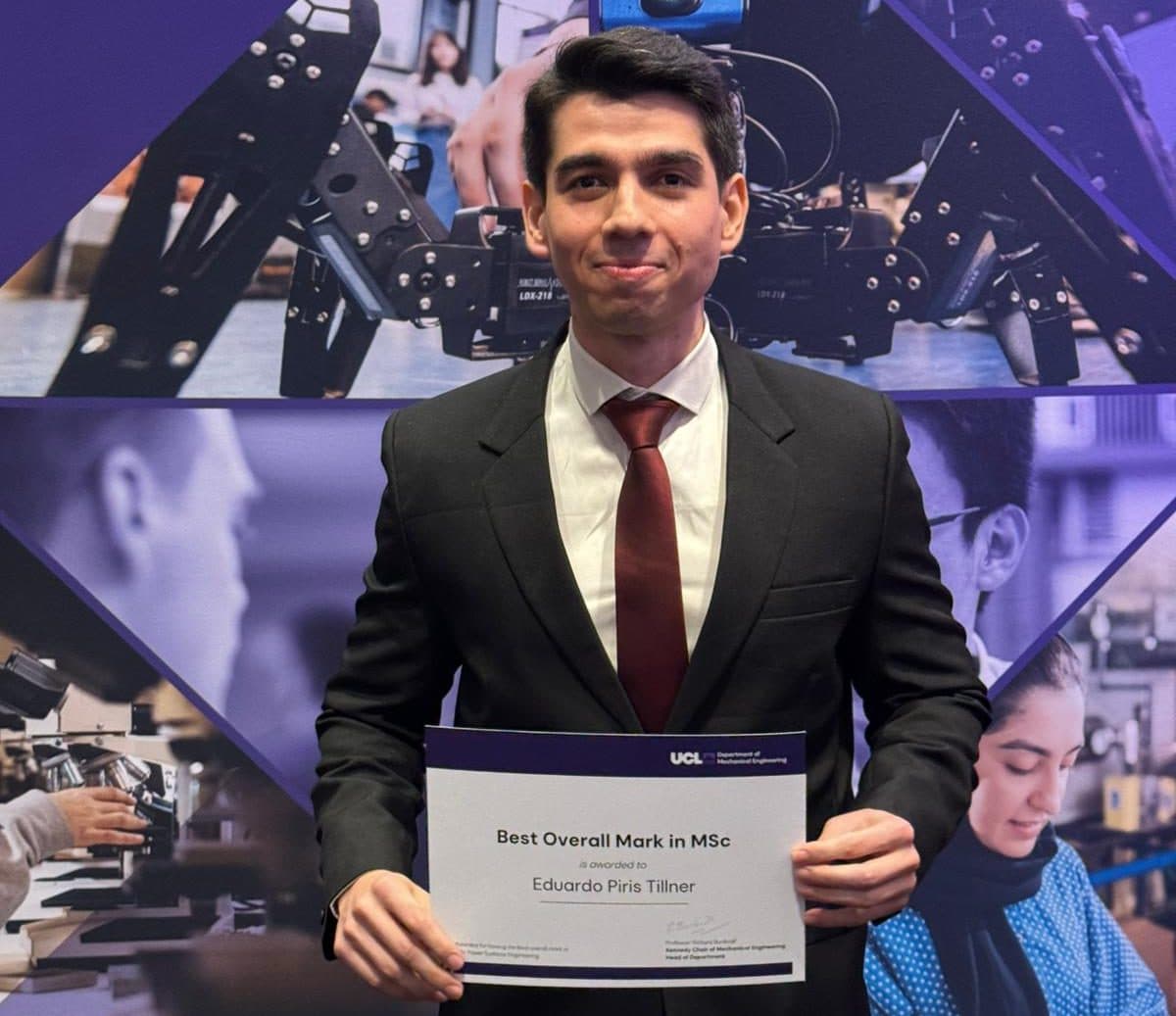 Ingeniero de FIUNA es reconocido como el mejor de su promoción en el Reino Unido
